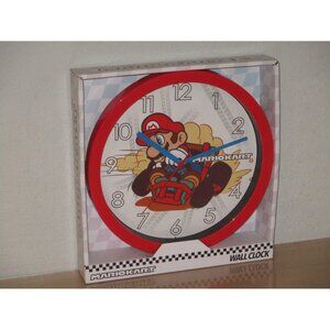 MarioKart Analog Battery Wall Clock By Accutime Watch Nintendo Large Numbers New